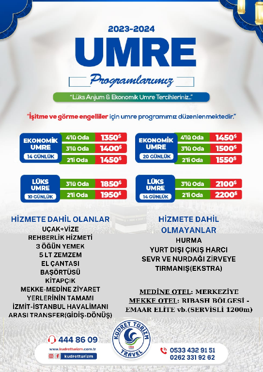 Kudret Turizm Umre Programları